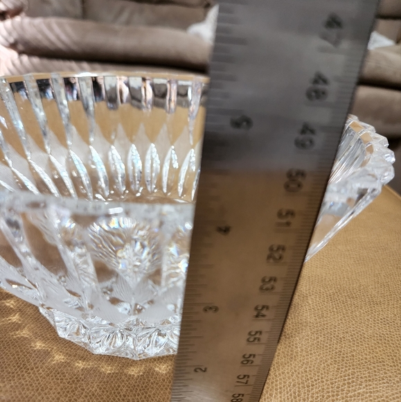 Vintage Polonia Lead Crystal 8" Bowl - Picture 6 of 10